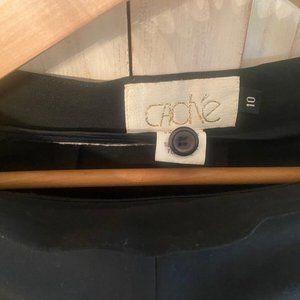 Cache Women Black Bootcut Leg Rayon Spandex Dress Pants Classy & Flattering 10